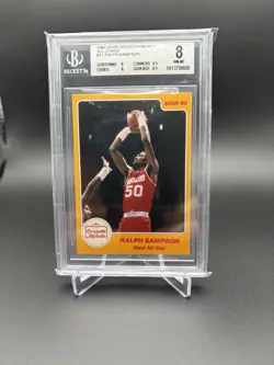 1985 Star Crunch N Munch Ralph Sampson All-Stars BGS 8 RARE #11 Houston Rockets - Image 1