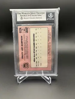 1985 Star Crunch N Munch Ralph Sampson All-Stars BGS 8 RARE #11 Houston Rockets - Image 2