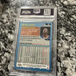 2001 topps chrome michael jordan psa 9 - Image 2