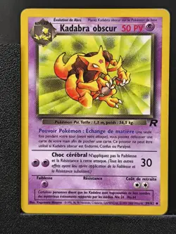 Carte Pokemon Kadabra Obscur 39/82 Edition 2 Team Rocket Wizards 5 - Image 2
