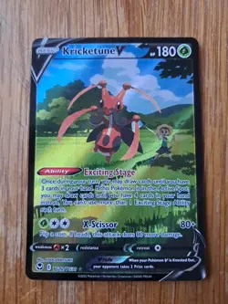 Pokemon TCG Kricketune V Trainer Gallery Holo Ultra Rare Card TG12/TG30 - Image 1