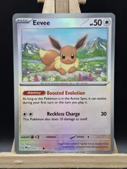 Pokemon TCG Eevee Prismatic Evolutions 74/131 Master Ball Reverse Holo NM - Image 1