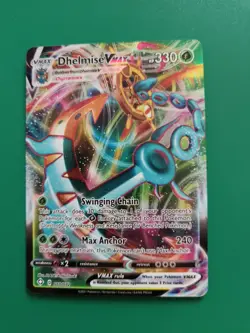 Dhelmise VMAX 010/072 TCG Pokemon Shining Fates Holo Ultra Rare Full Art LP - Image 1