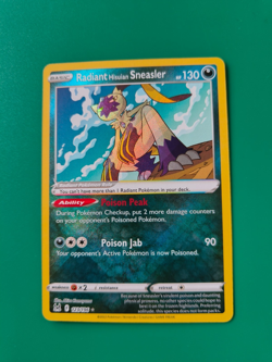 Pokemon TCG Lost Origins Radiant Hisuian Sneasler 123/196 Full Holo Rare NM - Image 1