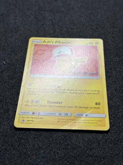 Ash’s Pikachu SM109 Non Holo Ultra Rare Promo Pokemon Card MP - Image 3