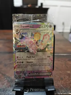 Pokemon TCG Espeon EX 034/131 Prismatic Evolutions Promo Stamped & Sealed - Image 1