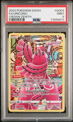 2023 Pokemon Sword And Shield Crown Zenith #GG04 Fa/Oricorio Crown Zenith PSA 9 - Image 1