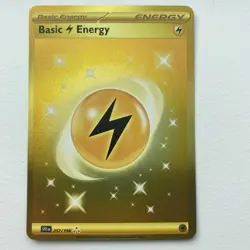 Pokemon TCG Basic Lightning Energy Scarlet & Violet-Base Set 257/198 Holo Hyper - Image 1