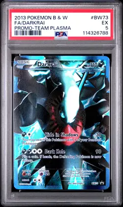 2013 POKEMON BLACK STAR PROMO DARKRAI #BW73 FULL ART PSA 5 EX #114326788 - Image 1