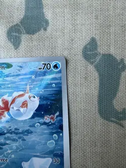 Pokemon TCG - Pitch Black ME05 - Goldeen Illustration Rare *Miscut* - Image 4