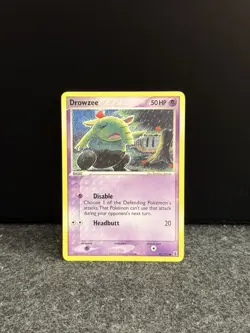 Drowzee 67/113 EX Delta Species Non Holo Common Pokemon Card Komiya Art - Image 1