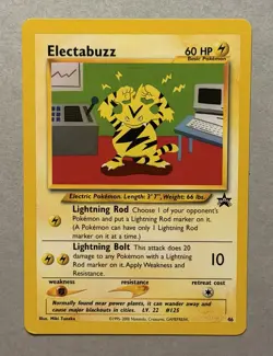Pokemon TCG Electabuzz 46/53 WOTC Black Star Promo 2000 - Image 1