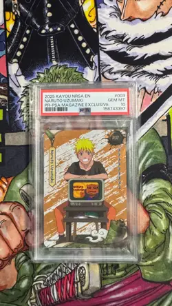 Kayou 2025 NRSA EN Naruto Uzumaki #003 PR-PSA Magazine Exclusive PSA 10 - Image 1