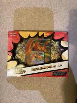 🔥Pokemon Mega Evolution Ascended Heroes Mega Emboar ex Box✅Brand new and sealed - Image 1