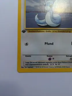Dratini 26/102 1st Edition GERMAN Uncommon Pokemon TCG WOTC Base Set LP - Image 5