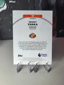 Granit Xhaka - Uncommon Base - Topps Finest PL 2026 - Sunderland - #180 - Image 2
