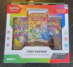 Pokemon TCG First Partner Illustration Collection Series 1 Box 3 Promos 2023 - Image 1