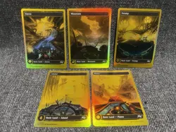 MTG Aetherdrift Basic Lands Set ✨First Place FOIL ✨ 5 Cards (0507-0511) - Image 1