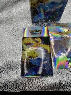 2004 EMPTY Pokemon Trading Card Game Tin Legendary Birds and Stickers - Image 2