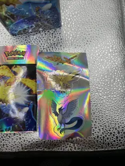 2004 EMPTY Pokemon Trading Card Game Tin Legendary Birds and Stickers - Image 3