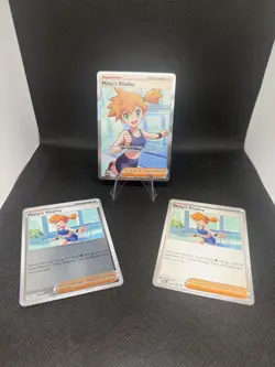 Pokemon TCG Misty's Vitality 111/084 - FULL SET (3 cards) - Image 1