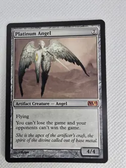 Wizards Platinum Angel Core Set 2011 M11 Mythic Artifact Regular 212 MTG - Image 1