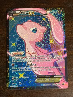 Mew EX Full Art Ultra Rare Holo RC24/RC25 Legendary Treasures Radiant Collection - Image 1