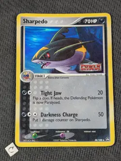 Sharpedo 38/108 - ex Power Keepers Stamped Reverse Holo Pokemon TCG HP - Image 1