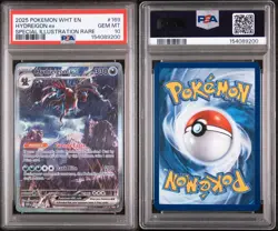 2025 POKEMON WHT EN-WHITE FLARE SPECIAL ILLUSTRATION RARE HYDREIGON EX PSA 10 - Image 1