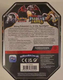 Pokemon TCG Paldean Fates Charizard Tin Brand New Factory Sealed SVP074 - Image 2