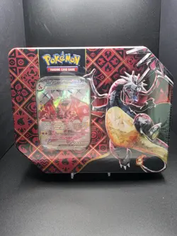Pokemon Paldean Fates Shiny Charizard EX Tin Factory Sealed - Image 1
