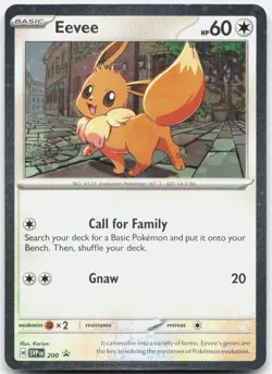 Eevee - 200 (Cosmos Holo) SVP 200 Holo Promo Scarlet & Violet Promo Pokemon NM - Image 1