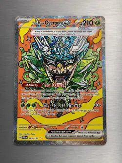 Teal Mask Ogerpon ex 145/131 Holo Prismatic Evolutions Pokemon Holo LP - Image 1
