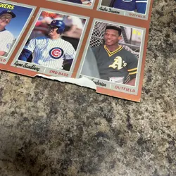 Lot Of 3 1992 Baseball Cards Magazine Uncut Card Sheet 41-48 THOME/LOFTON ROOKIE - Image 4