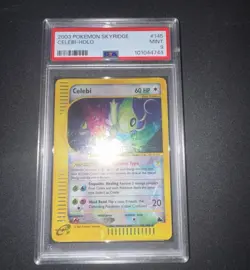 Pokemon Celebi Crystal 145/144 Skyridge Holo ENG PSA 9 MINT 2003 WOTC - Image 1