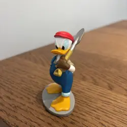Donald Duck figure (height about 9cm) 1990 vintage Disney figure - Image 2