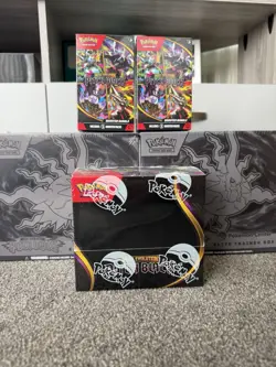 Pokemon Center Pitch Black 2 ETB + 2 Booster Bundles + Booster Box NEW SEALED - Image 1