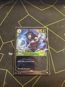 Ahri Alluring Launch Exclusive Riftbound Promo Card Foil Ogn 066/098 - Image 1