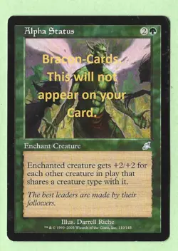(422) CCG MTG "SCOURGE" Uncommon Green Card Alpha Status 110/143 - Image 1