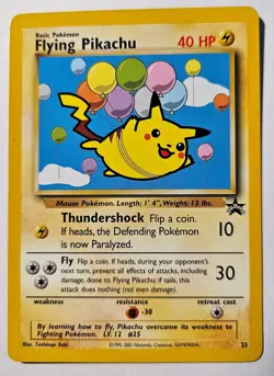 Pokemon Card - TCG Flying Pikachu Promo Regular Card #25 - Image 1
