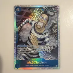 Mr.3 (Galdino) OP16-056 SR The Time of Battle Foil English One Piece NM - Image 1