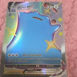 Pokemon TCG Ditto VMAX SV119/SV122 Shining Fates Holo Shiny Rare EN 2021 - Image 1