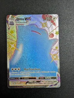 Pokemon TCG Ditto VMAX Shining Fates SV119/SV122 Holo Shiny Holo Rare - Image 1