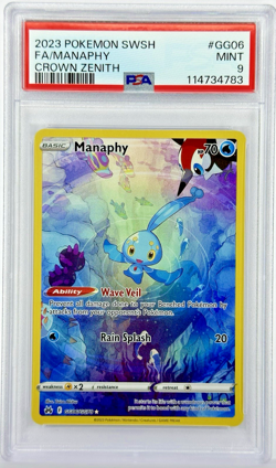 PSA 9 Manaphy #GG06 FA - 2023 Pokemon Crown Zenith: Galarian Gallery GG06/GG70 - Image 1