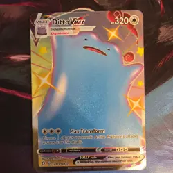 Pokemon Ditto VMAX 320 HP Shiny Holo Rare SV119/SV122 Shining Fates Full Art - Image 1