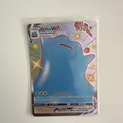 Pokemon TCG Ditto VMAX Shining Fates Holo Card SV119/SV122 - Image 1