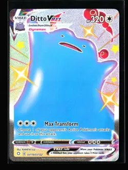 Ditto VMAX Holo Shiny Holo Rare Shining Fates: Shiny Vault SV119/SV122 LP - Image 1
