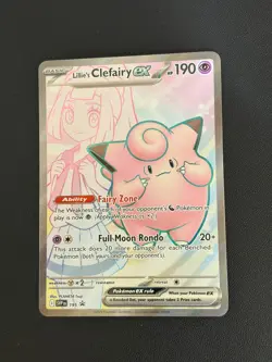 Lillie's Clefairy ex SV: Scarlet & Violet Promo Cards 195 Pokemon TCG Holo - Image 1