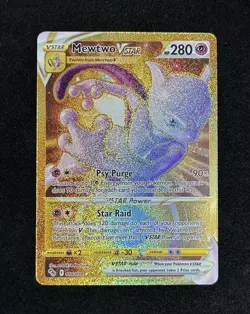 Pokemon TCG Mewtwo VSTAR Secret Rare Card 086/078 Pokemon Go English NM/Mint - Image 2