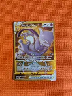 Pokemon TCG Mewtwo VSTAR Secret Rare Card 086/078 Pokemon Go NM - Image 1
